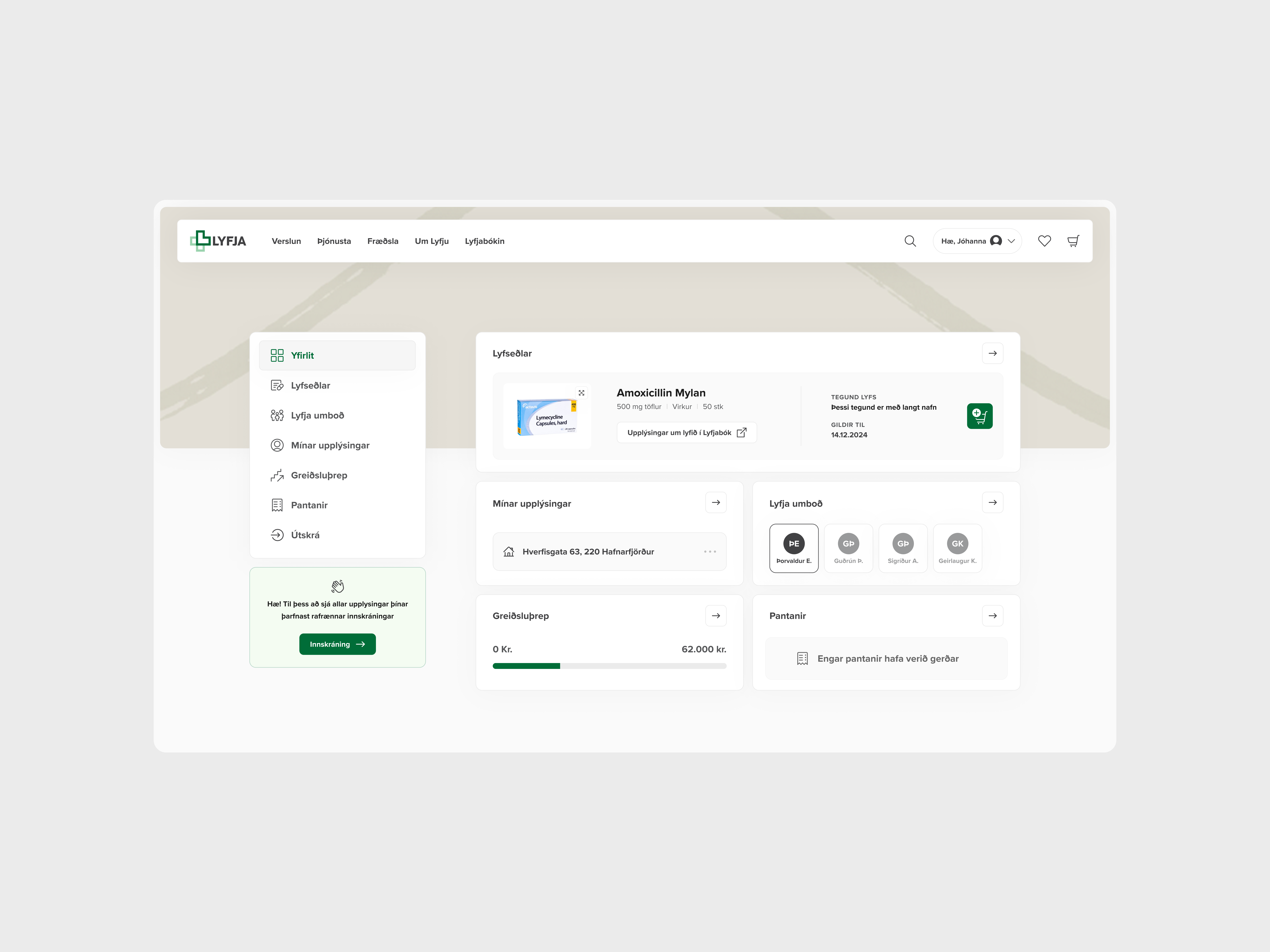 Þjónustuvefir Lyfja Ný